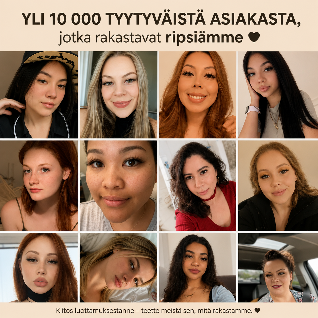 Mirelle™ Magneettinen ripsisetti salonkivaikutuksella